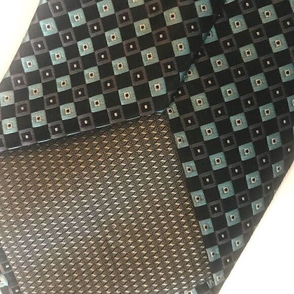 Alexander Julian Gray/Blue Silk Tie - Picture 4 of 5